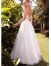 Ivory Lace Tulle Fairytale Wedding Dress